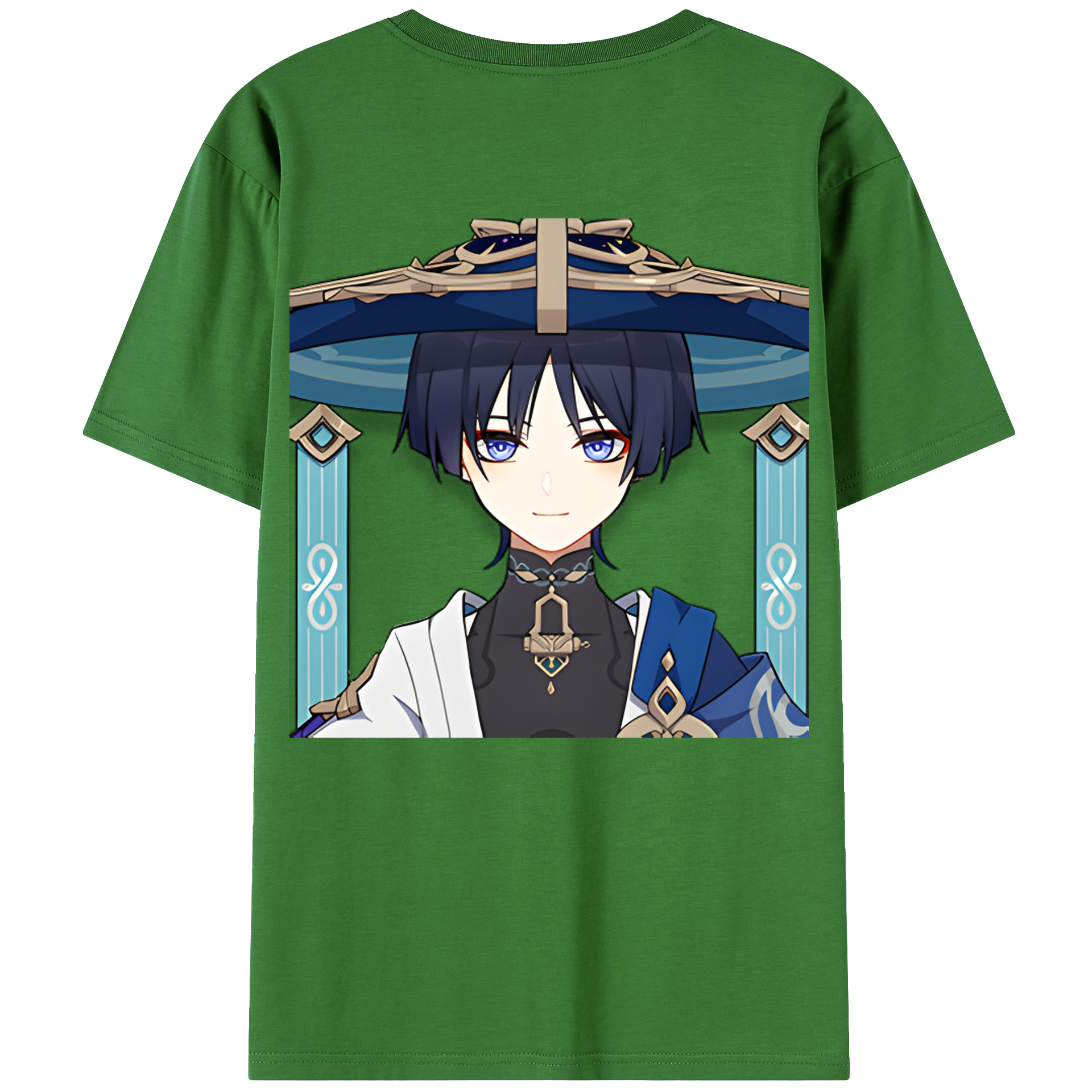 げんし神 さんペい genshin Sanpei レディース半袖Tシャツ(バックプリント)